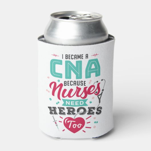 CNA認定看護助手ヒーロー 缶クーラー (缶正面)