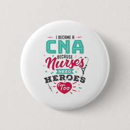 CNA認定看護助手ヒーロー 缶バッジ
