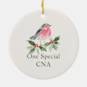 CNA クリスマス ギフト 名入れ セラミックオーナメント (裏面)