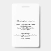 CNA モダン IDバッジ バッジ (裏面)