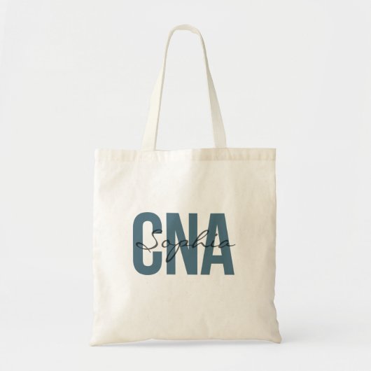 CNA 名前入りボールドタイポグラフィー トートバッグ (正面)