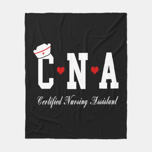 CNA – 認定された看護助手 フリースブランケット (正面)