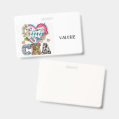 CNA Certified Nurse Aide Name Badge バッジ (正面＆裏面)