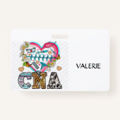 CNA Certified Nurse Aide Name Badge バッジ (正面)