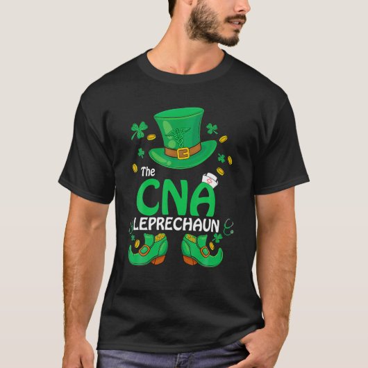 CNA Leprechaunマッチング家族St. Patrickの日P Tシャツ (正面)