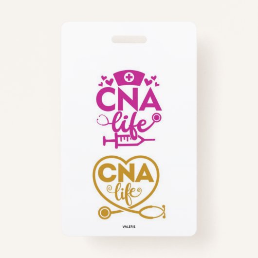 CNA Life Name Badge バッジ (正面)