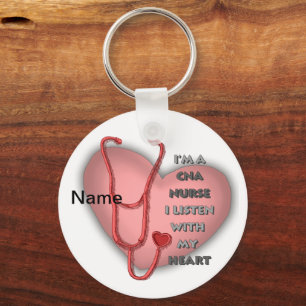 CNA Nurse custom name keychain キーホルダー