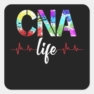 CNA Nurse Registered Nurse Life スクエアシール
