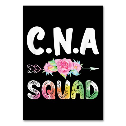 CNA Nurse Squad Certified Nursing Assistant テーブルナンバー (正面)