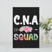 CNA Nurse Squad Certified Nursing Assistant 便箋 (スタンド正面)