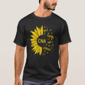 CNA Nurse Sunflower Certified Nursing Assistant Tシャツ (正面)