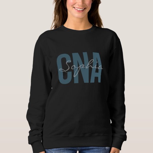 CNA Personalized Name Bold Typography スウェットシャツ (正面)