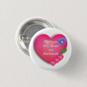 CNAsはすべてのハートおよび勤勉です 缶バッジ (正面&裏面)