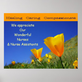CNAs看護ポスターの素晴らしいナースに感謝 ポスター