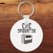 CNCオペレータ機械加工者 キーホルダー (正面)