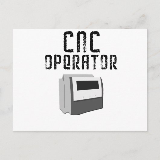 CNCオペレータ機械工 ポストカード (正面)