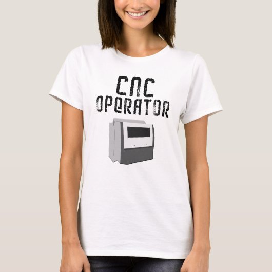 CNCオペレータ機械工 Tシャツ (正面)