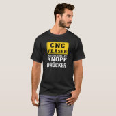 Cncフライスカッター カッター加工 メカニックモチーフ tシャツ (正面フル)