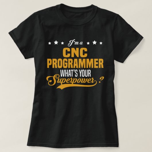 CNCプログラマ Tシャツ (デザイン正面)