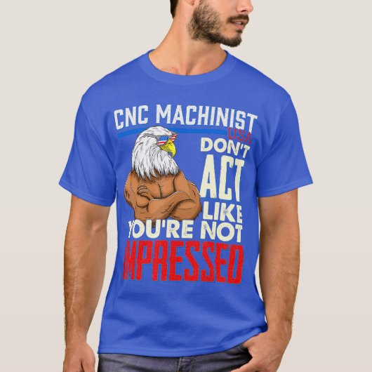 CNCマシニストコンおもしろいピュータギーク Tシャツ (正面)