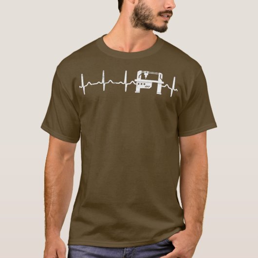CNCマシニストハートビート Tシャツ (正面)