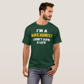 CNC加工おもしろい者コンピュータプログラマ Tシャツ (正面フル)