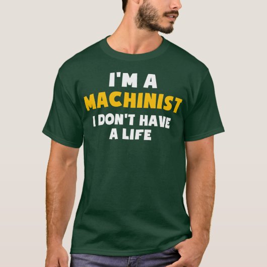 CNC加工おもしろい者コンピュータプログラマ Tシャツ (正面)