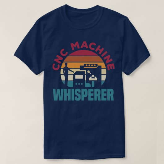 CNC機械加工Metalworker CNC機械Wh Tシャツ (デザイン正面)