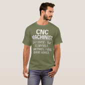 CNC機械師もちろん私は自分自身に話す Tシャツ (正面フル)