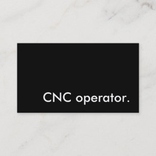 cnc演算子。 名刺