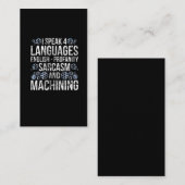 CNC Machining Inym Machinist(CNC加工皮肉機おもしろい) 名刺 (正面/裏面)