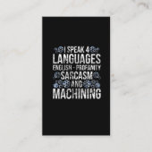 CNC Machining Inym Machinist(CNC加工皮肉機おもしろい) 名刺 (正面)