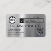  CNC Machining, Precision Machine Shop 名刺 (正面)