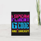 Cnc Machinist Fluent G-codeステッカー カード (正面)