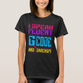 Cnc Machinist Fluent G-codeステッカー Tシャツ (正面)