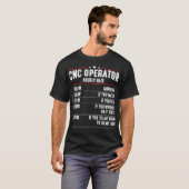 CNC Operator Hourly Rates cnc machinist Tシャツ (正面フル)