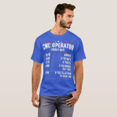 CNC Operator Hourly Rates cnc machinist Tシャツ (正面フル)