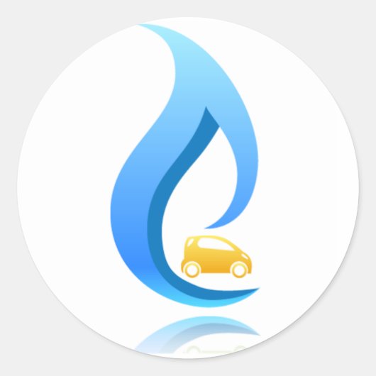 CNGカーラウンドステッカー ラウンドシール (正面)