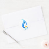 CNGカーラウンドステッカー ラウンドシール (封筒)