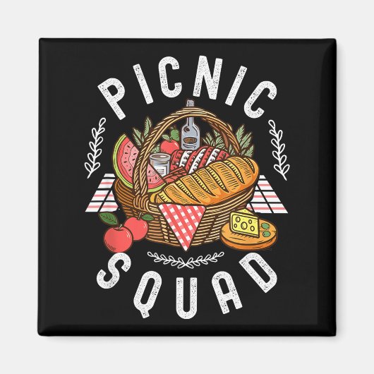 Cnic Squad Funny Family Reunion Friends Cnicking Q マグネット (正面)