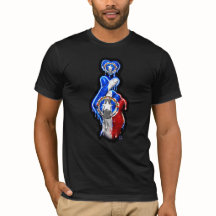 CNMI 指ハート ブラックアウト Tシャツ