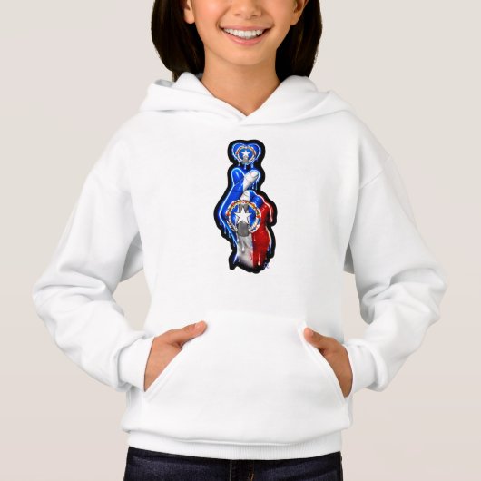 CNMI 指ハート ブラックアウト Tシャツ (正面)
