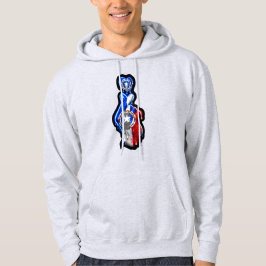 CNMI 指ハート ブラックアウト Tシャツ (正面)