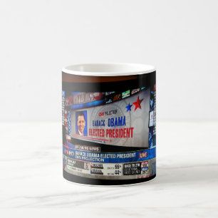 CNN: オバマは大統領を選びましたMug コーヒーマグカップ