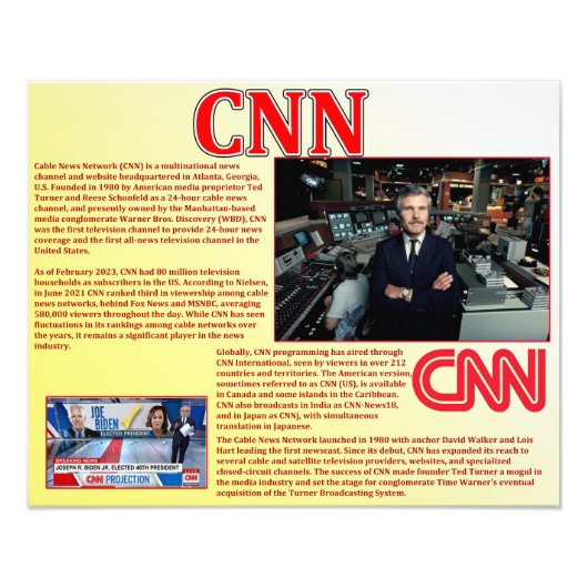 CNN フォトプリント            (正面)