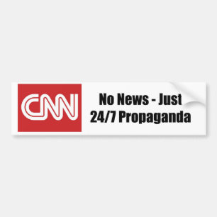 CNN - No News - Just 24/7プロパガンダ バンパーステッカー