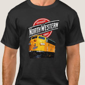 CNWシカゴノースウェスタン鉄道黄ディーゼル Tシャツ