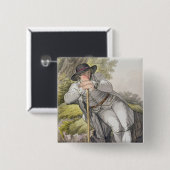 coからのチロルのTesinoの谷の小作人、 缶バッジ (正面&裏面)