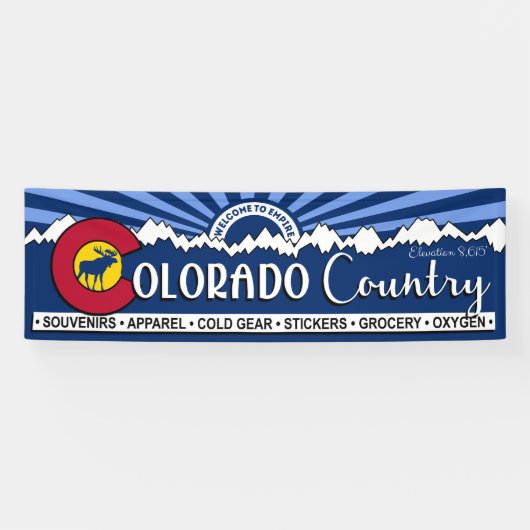 COの国の駐車旗 横断幕 (横)