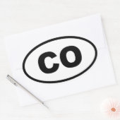 COコロラド 楕円形シール (封筒)